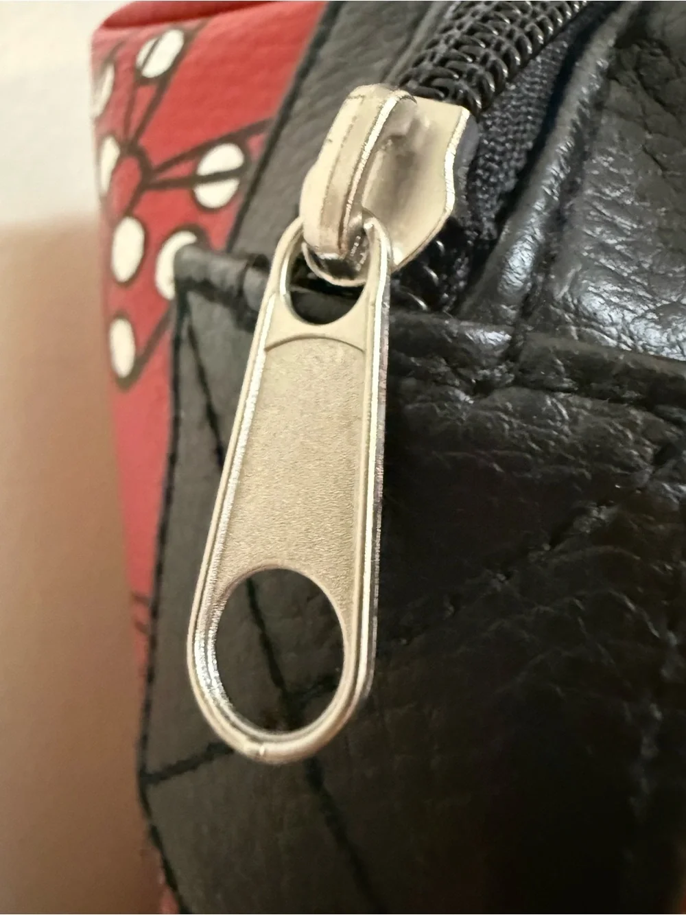 Disney Red Satchel with Black Handles and Bow Print